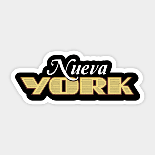 Nueva York New York Retro Vintage Style Spanish Sticker